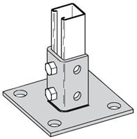 BLINE1 B280SQ-ZN POST BASE BLINE1 B280SQ-ZN POST BASE