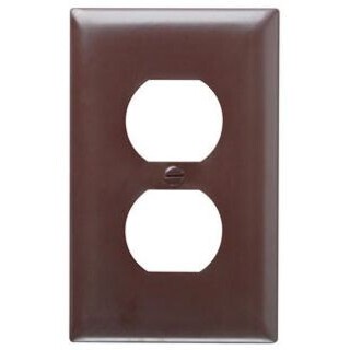 P&S TP8 1-G DUPLEX RECEPT. WALLPLATE OR