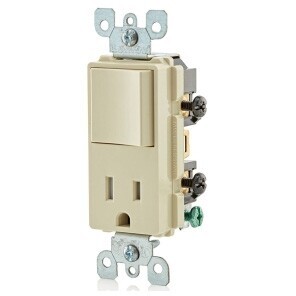 LEV 5625-I IV COMBO SP TOGGLE SW&RCPT