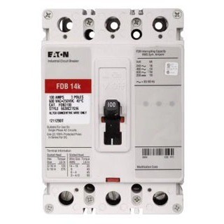 CHD FDB3100 100A 3P CKT BRKR