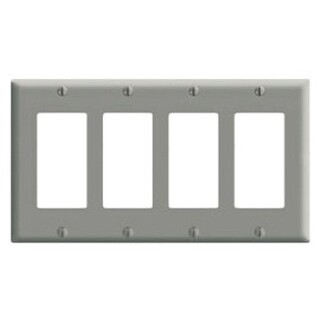LEV 80412-GY 4G GRY WALLPLATE