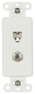CWD 3562W FLSH MNT DECOR TEL/COAX