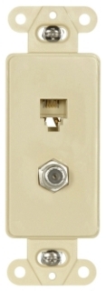 CWD 3562V FLSH MNT DECOR TEL/COAX