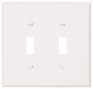 CWD 2149W-BOX 2G WHT JUMBO SW PLT