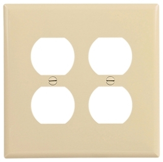 CWD PJ82V 2G DUPLEX WALLPLATE