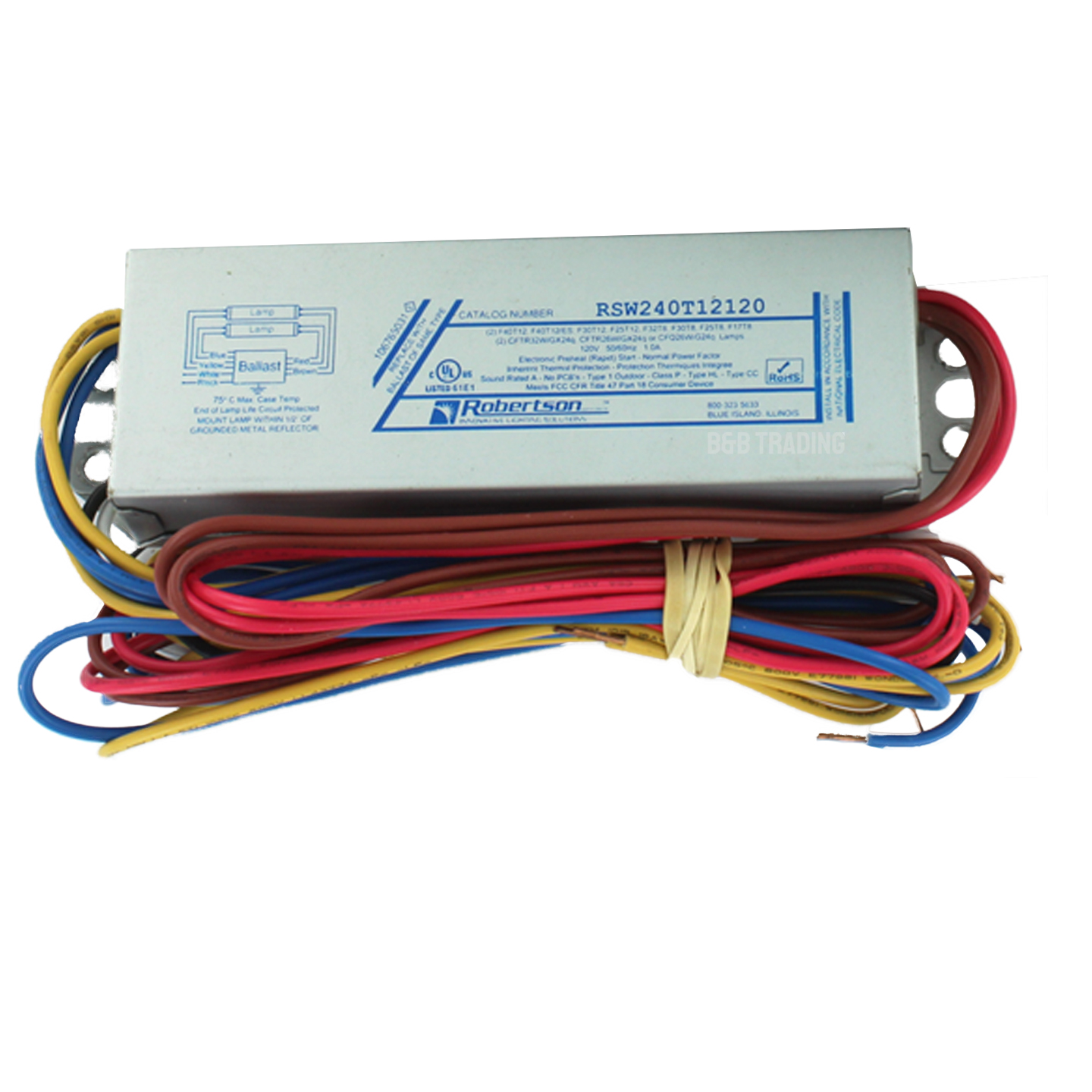 RSW240T12120 RAPID START ELEC BALLAST
