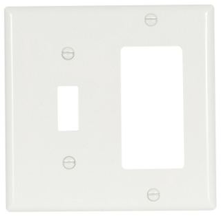 CWD 5153W-BOX 2G WHT TOG/DEC PLT