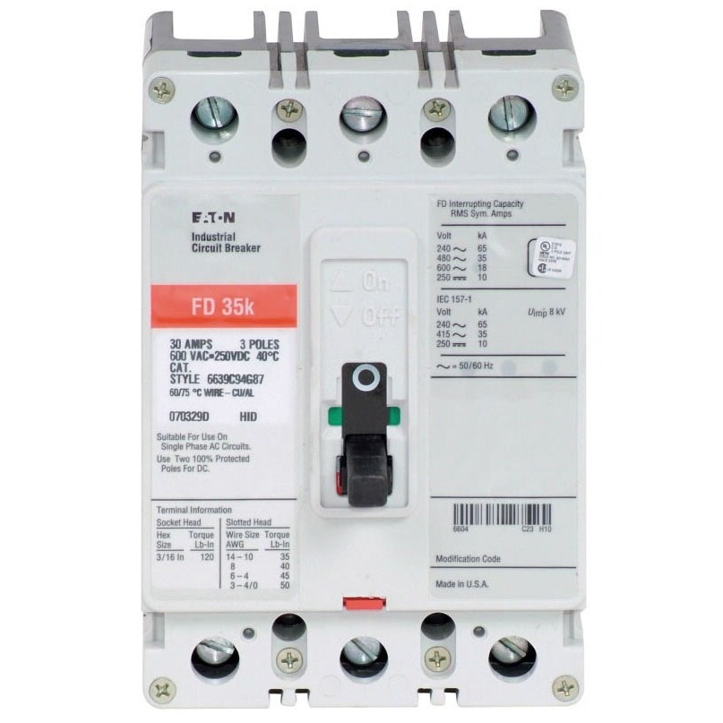 CHD FD3060 60A 3P CKT BRKR