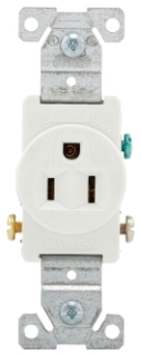 CWD 817W-BOX WH 15A NM5-15R RCPT