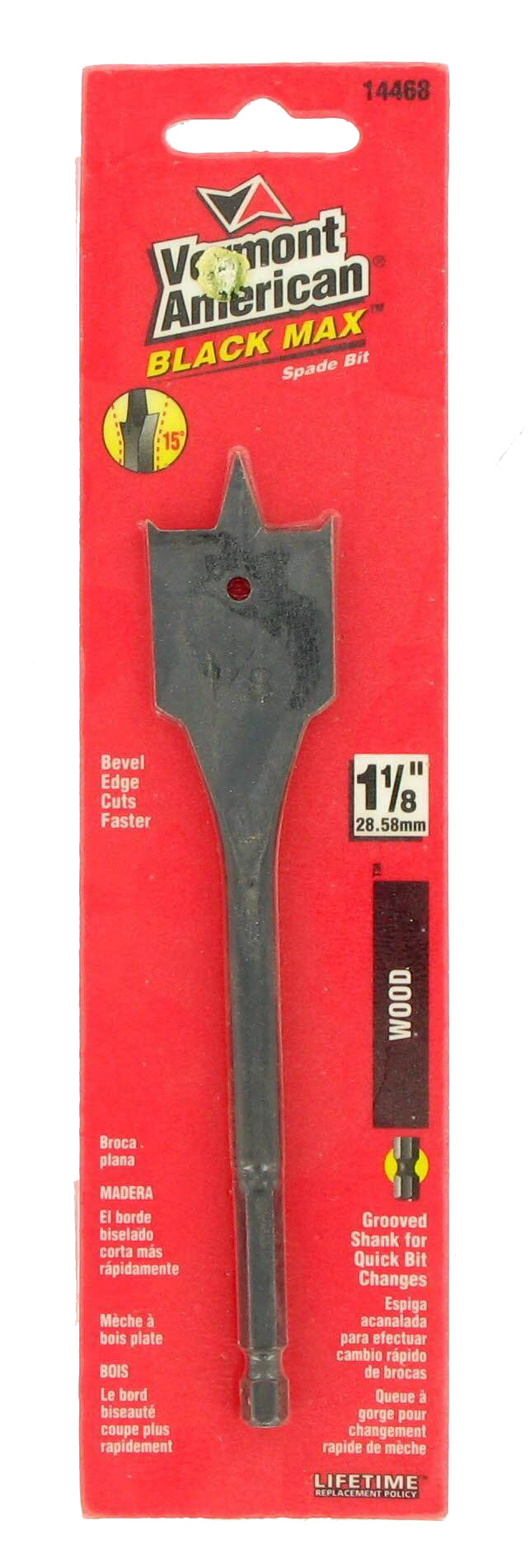 14468 1-1/8-Inch Self Feed Spade Bit