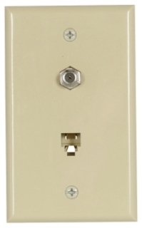 CWD 3535-4V FLSH MNT JACK & COAX
