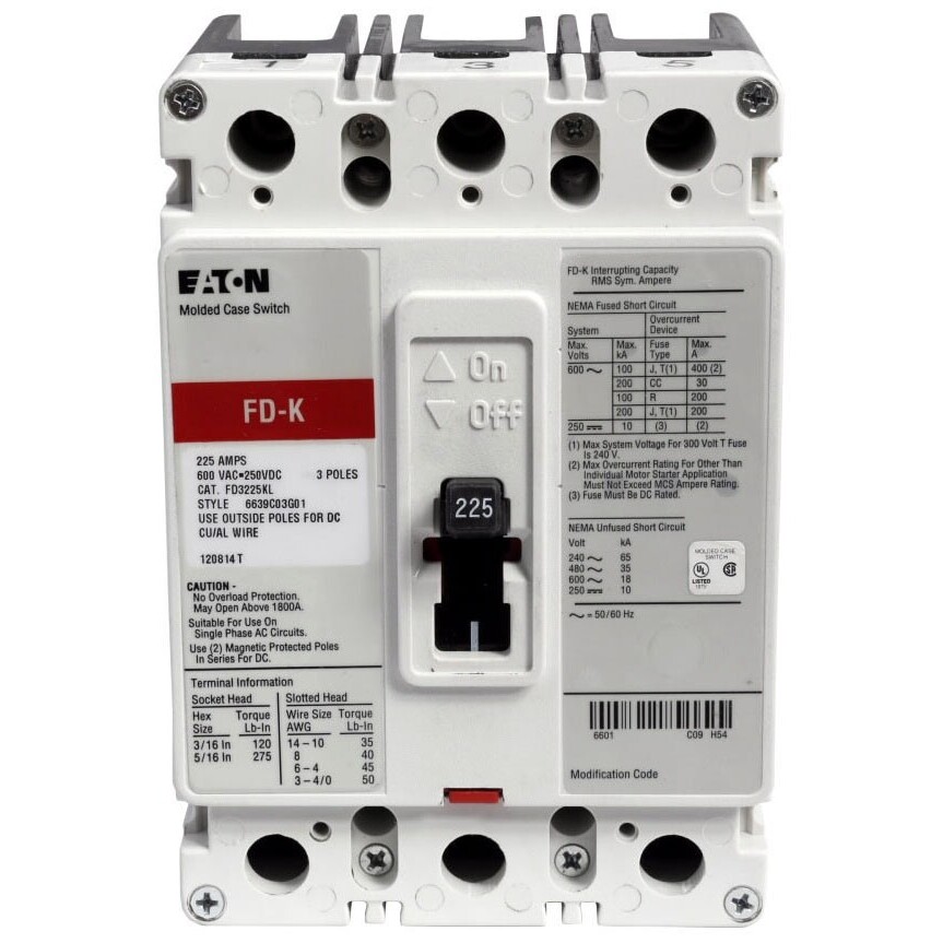 CHD FD3225 FD 3P 600VAC RATED LOA