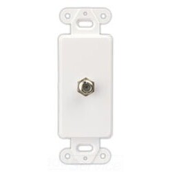 CWD 2162A COAX JACK W/DECOR PLT