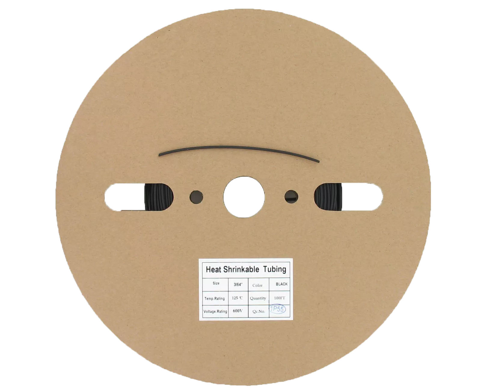 BB HST364BK 3/64"X 100' BLACK HEAT