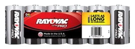RAYOVAC ALD-6 SZ D ALK IND BAT
