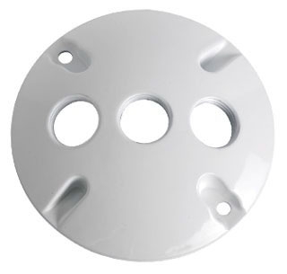 TMAC LV330WH 3HL WHT ROUND COVER