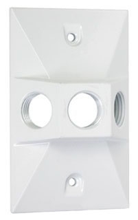 TMAC LV130WH 3HL WHT RECT COVER TMAC LV130WH 3HL WHT RECT COVER