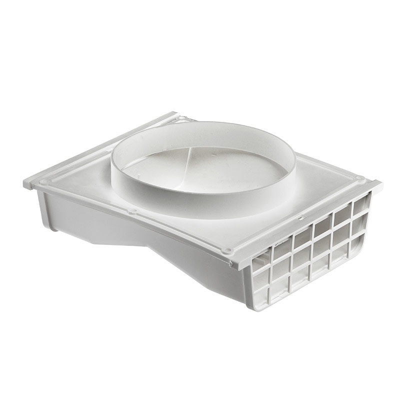 LAM 164W 4" OR 6" WHITE PLASTIC DOUBLE S