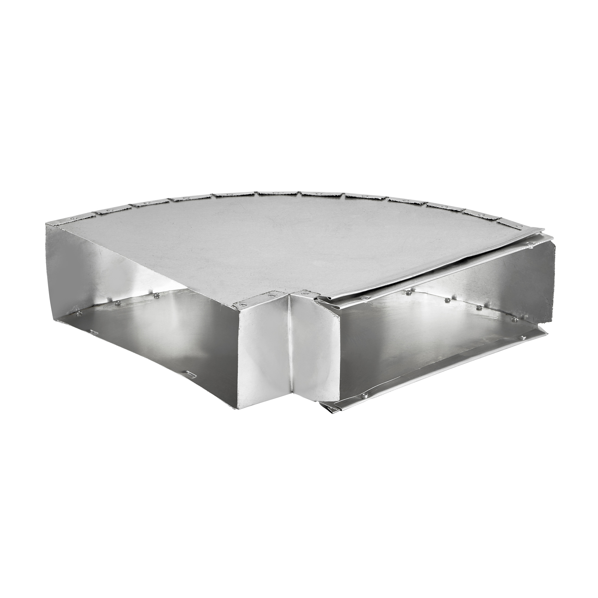 LAM 105 3 ¼" X 10" ALUMINUM FLAT ELBOW -
