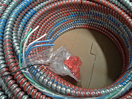 CABLE 14/4 FAMC ASTL BLUE/WHITE COILS