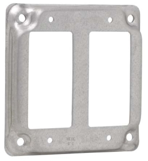 CCHO TP511 4SQ COVER 1/2D F/2 GFCI