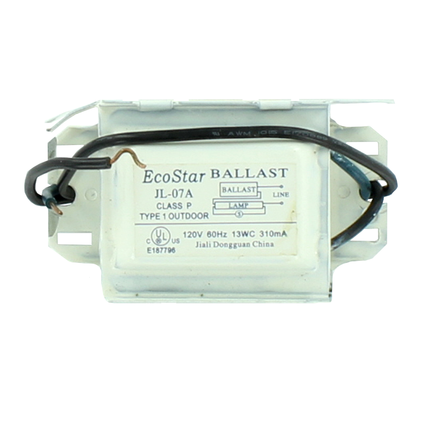 EcoStar JL-0 Compact Fluorescent Ballast EcoStar JL-0 Compact Fluorescent Ballast