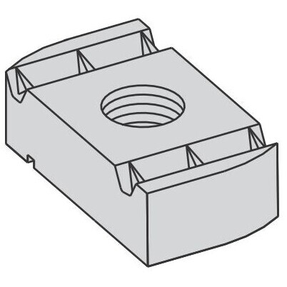 BLINE1 N225WOZN 1/2-13 CHNL NUT