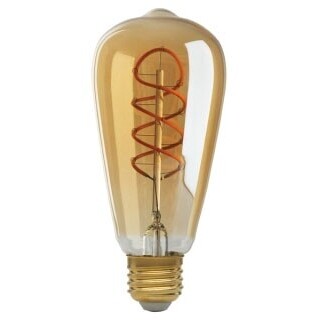 SAT S9967 4.5ST19/SPIRAL/LED/AMB/120V
