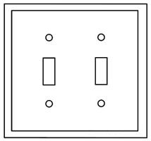 CWD 2139B-BOX 2G BRN SWITCH PLATE