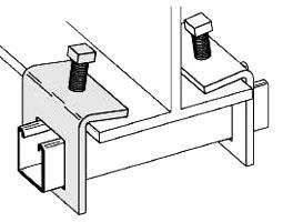 BLINE1 B314ZN PLTD ANG BEAM CLAMP
