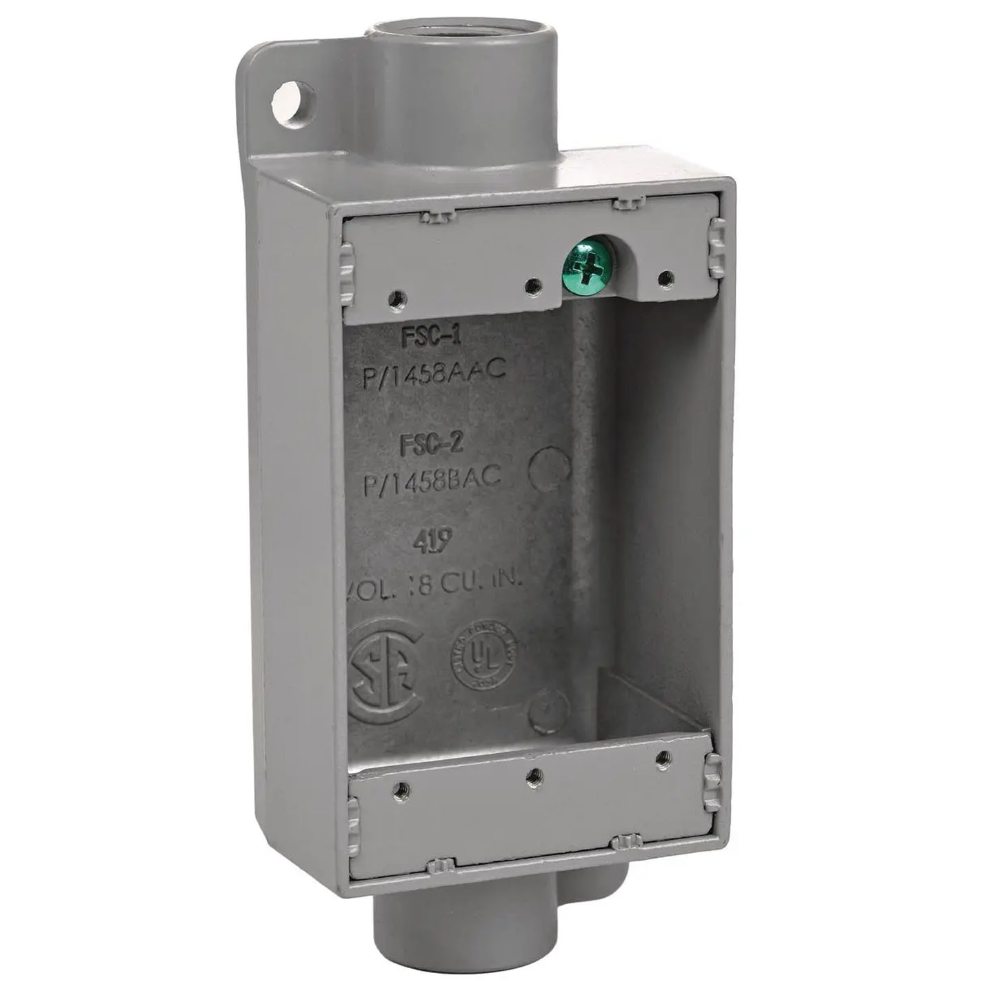PVC FSCC-1-PVC-BOX-W/LUGS FSCC