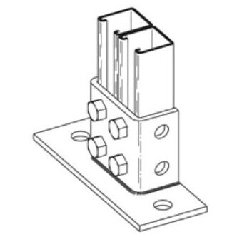 BLINE1 B281SQZN POST BASE