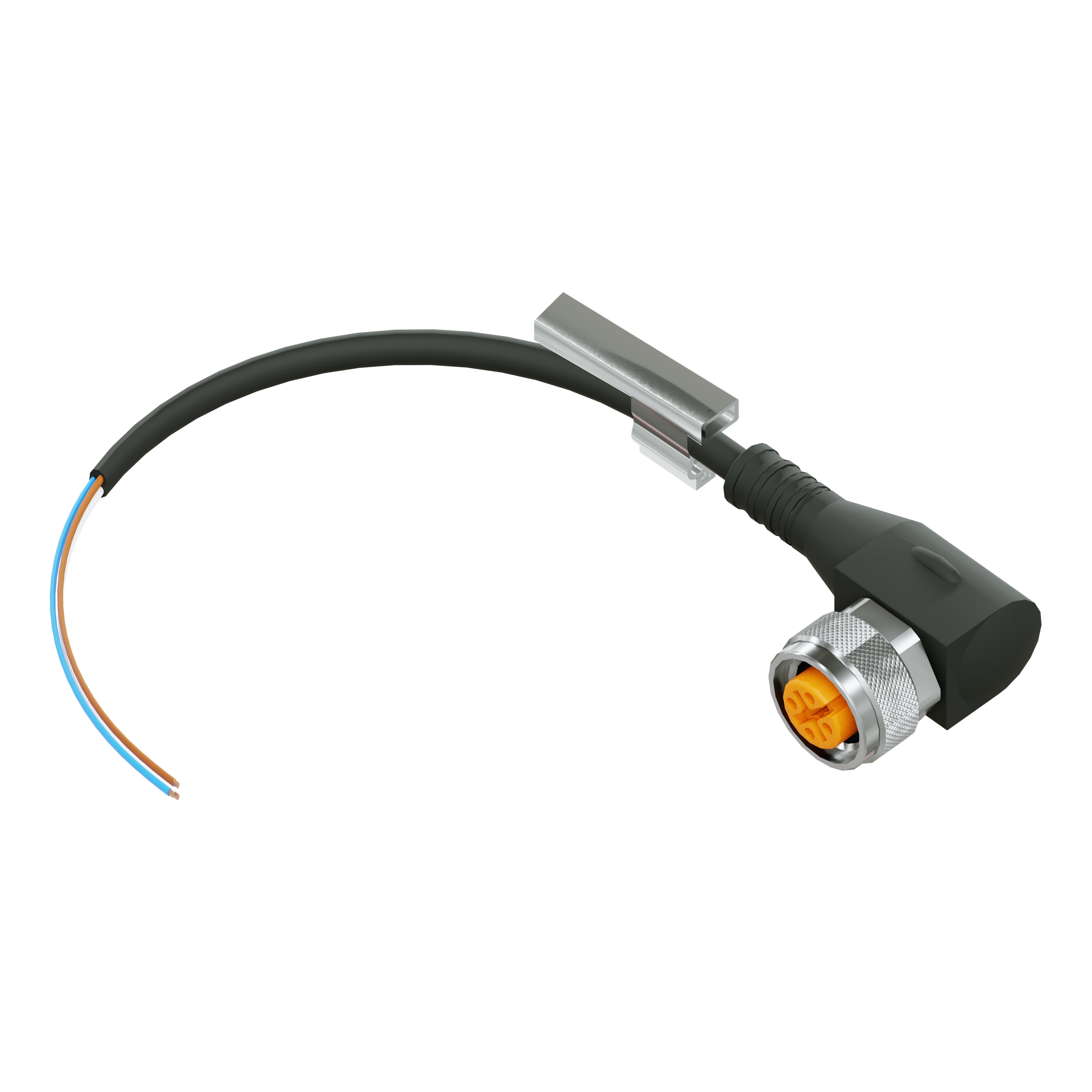 Sensorkabel M12 2 m Ende offen 90°