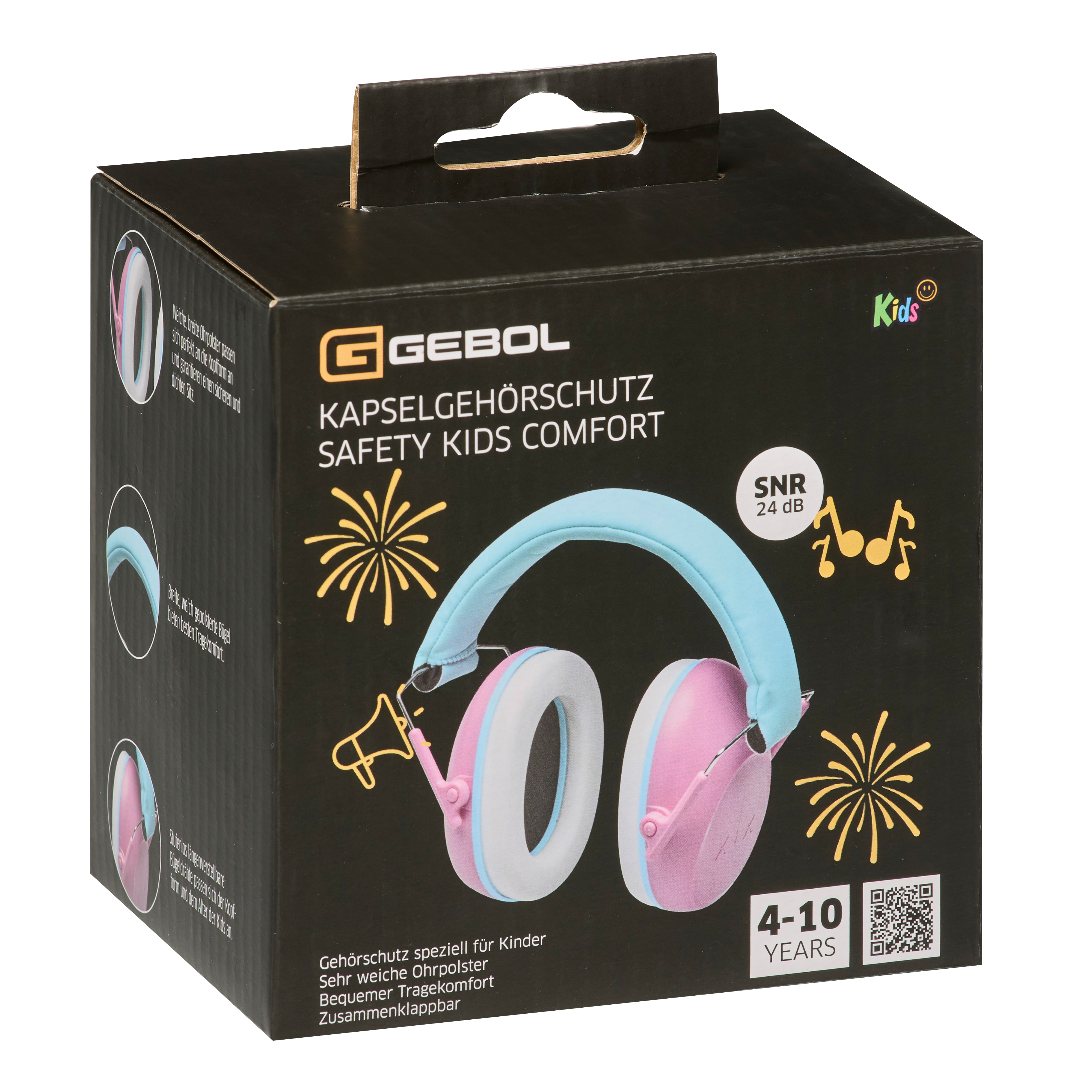 Kapselgehörschutz Safety Kids Comfort pink