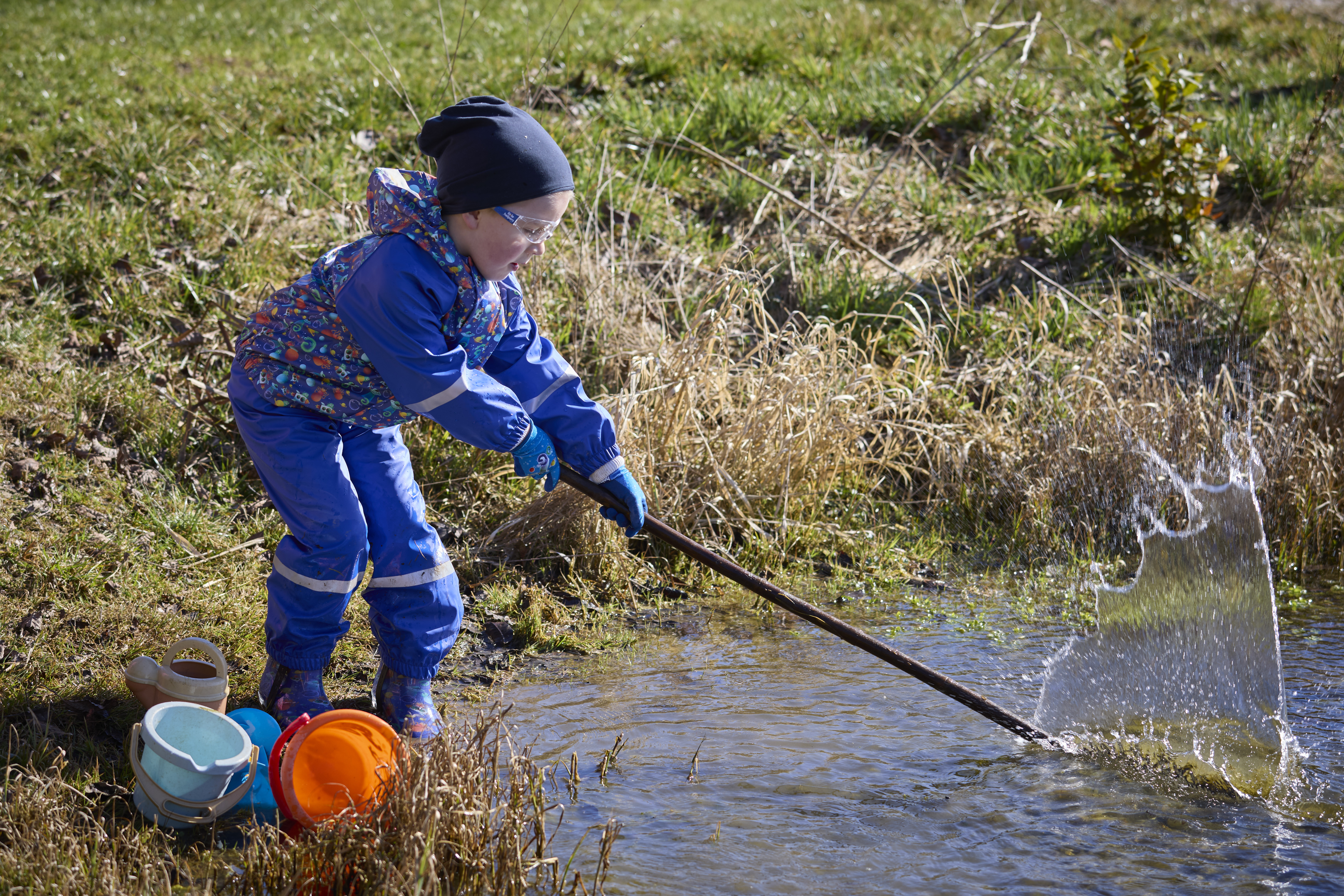 Regenhose "Little Helpers" - Weltall
