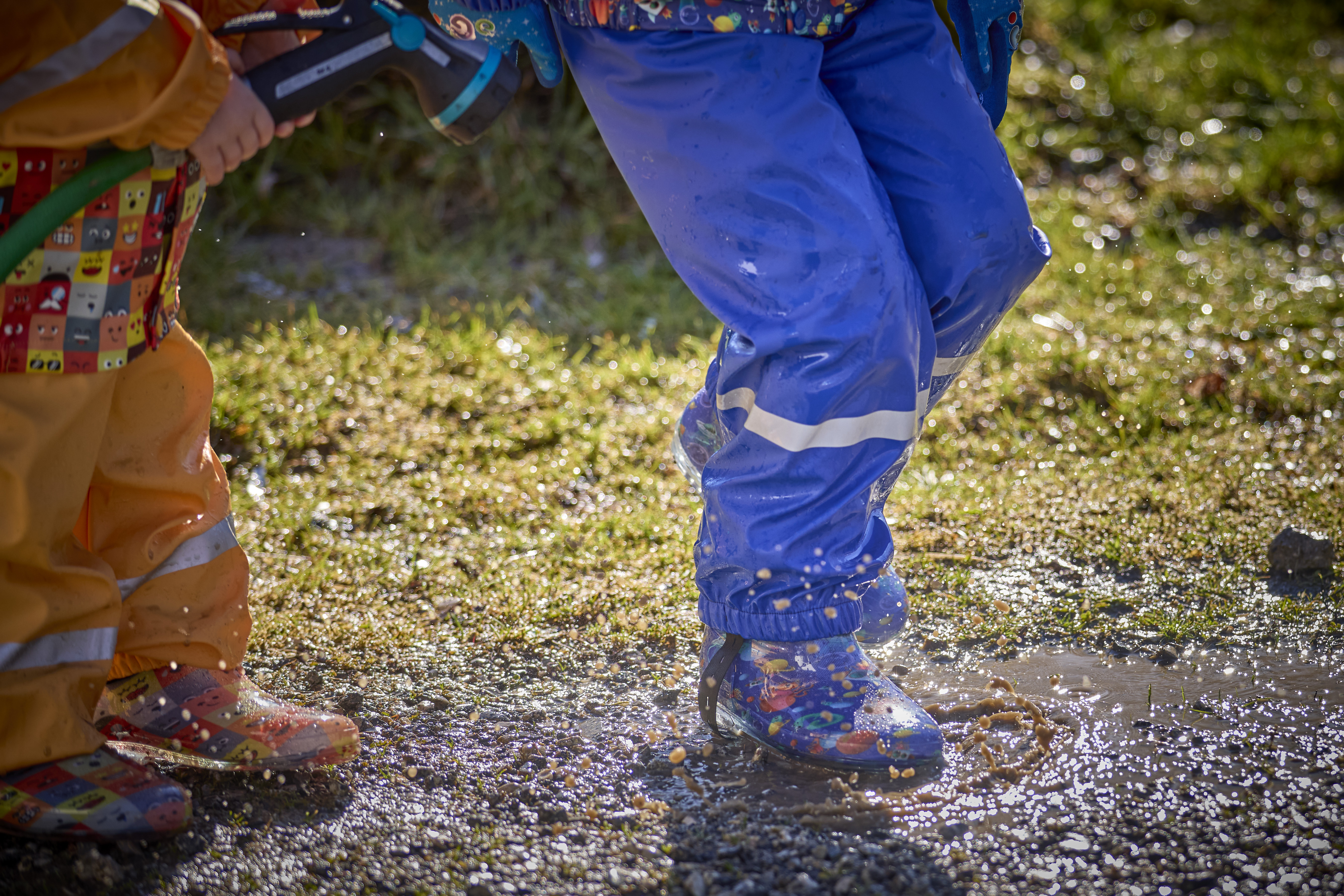 Regenhose "Little Helpers" - Weltall