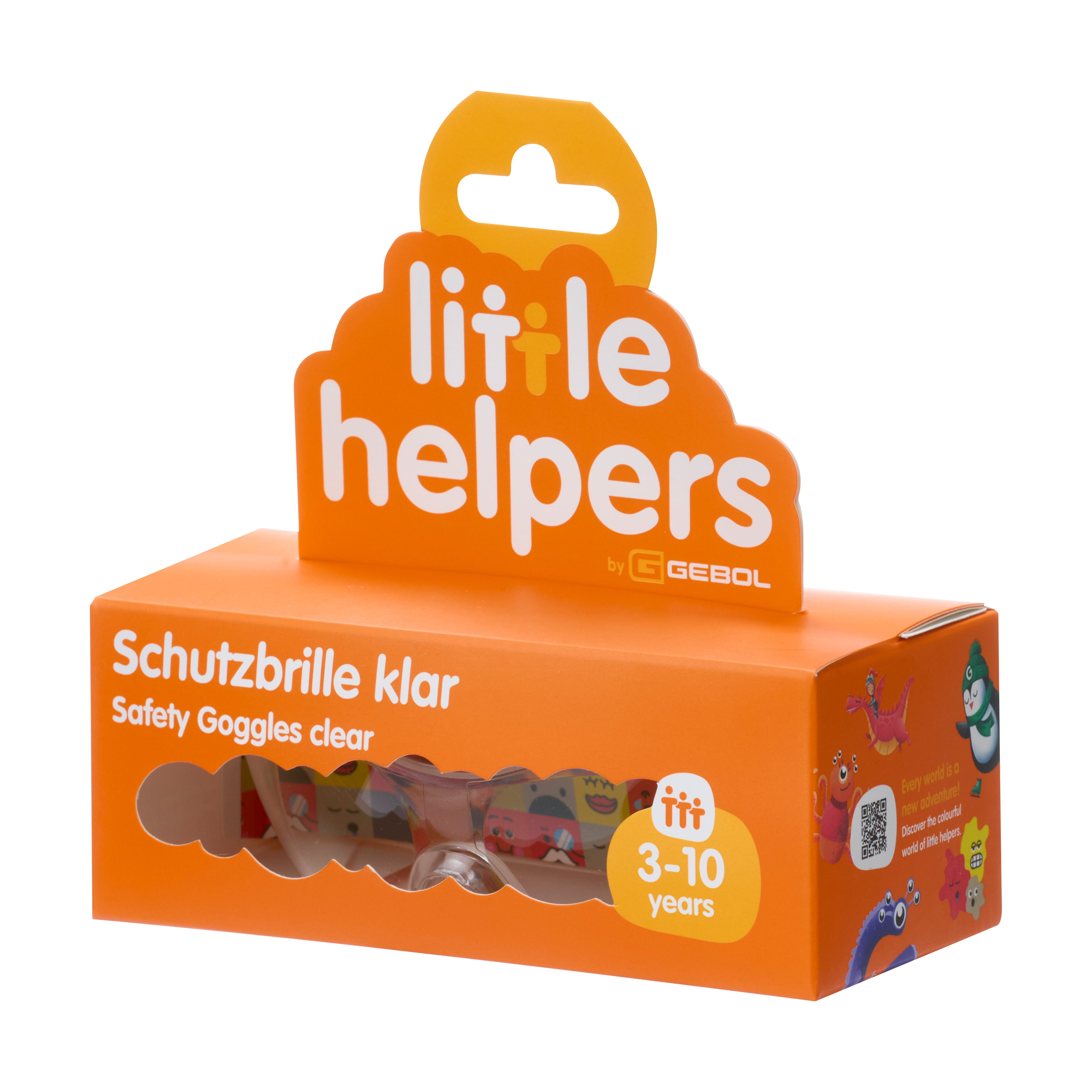 little helpers Schutzbrille Klar, Emoji