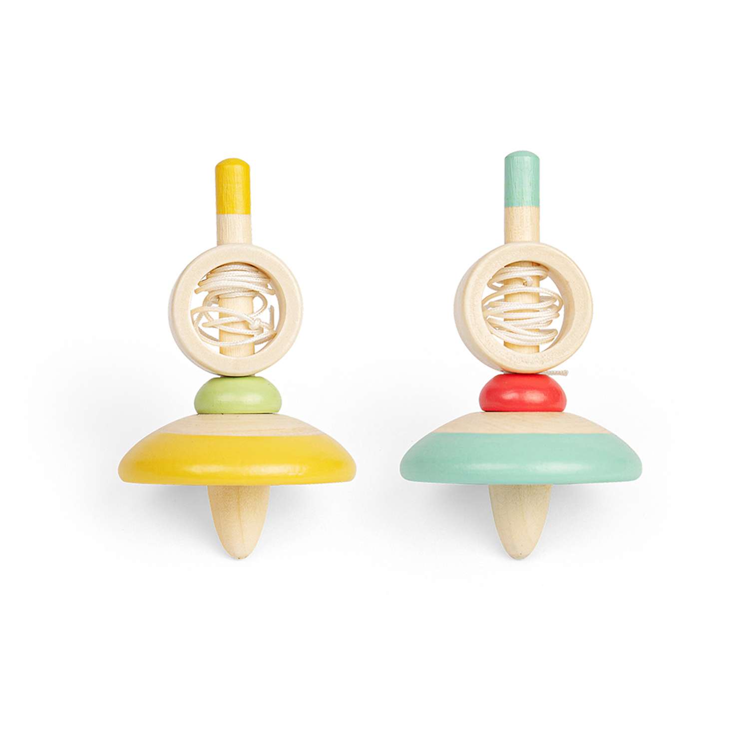 Bigjigs Toys 2 pezzi trottole in legno per bambini - Foto 9 di 11