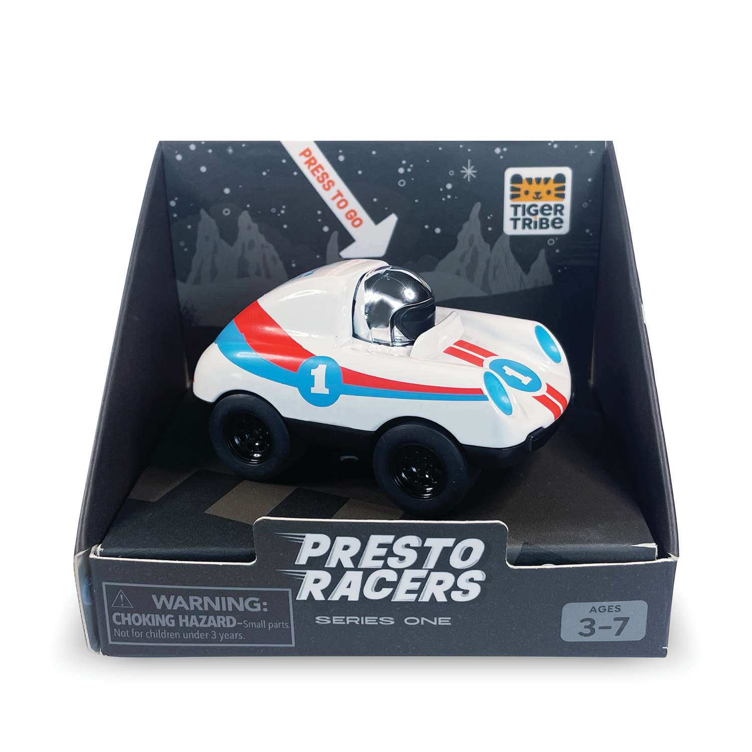 Tiger Tribe Presto Racers. Elige tu color - azul azabache, blanco as o rojo flash - Imagen 10 de 20