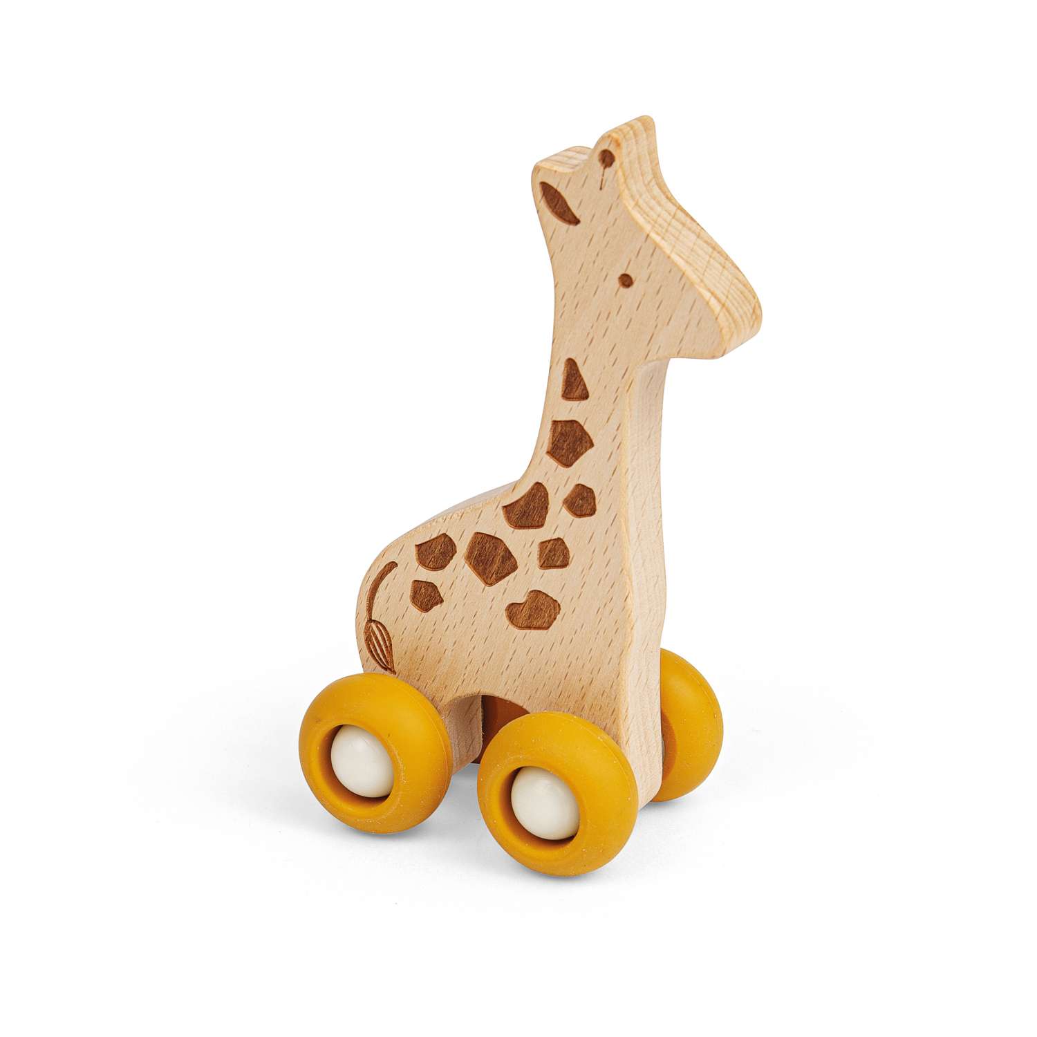 Bigjigs Toys Animale della Giungla su Ruote Ippopotamo Leone Tigre Zebra Elefante o Giraffa - Foto 3 di 7
