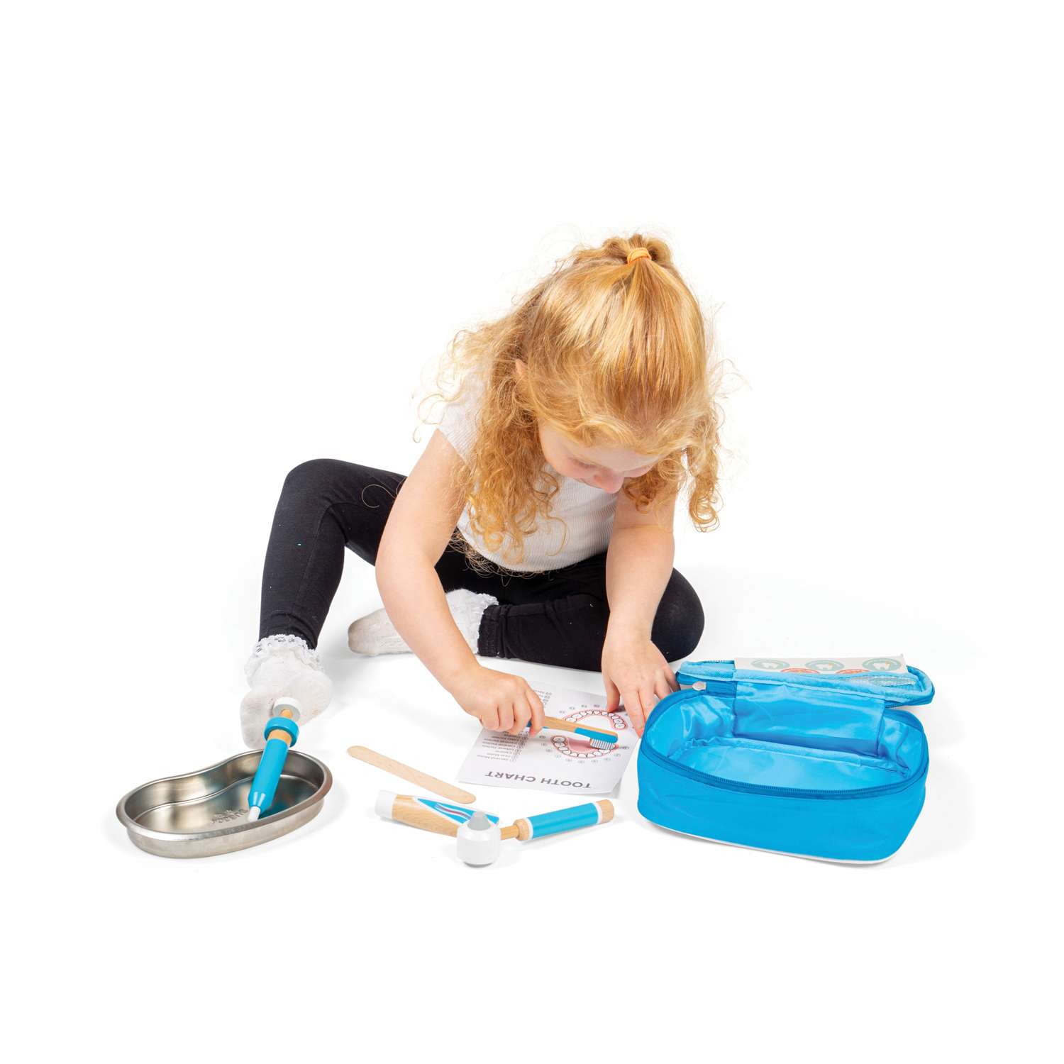 Bigjigs Toys Juego de Rol Infantil Doctor Enfermera Tocador Dentista - Imagen 9 de 43