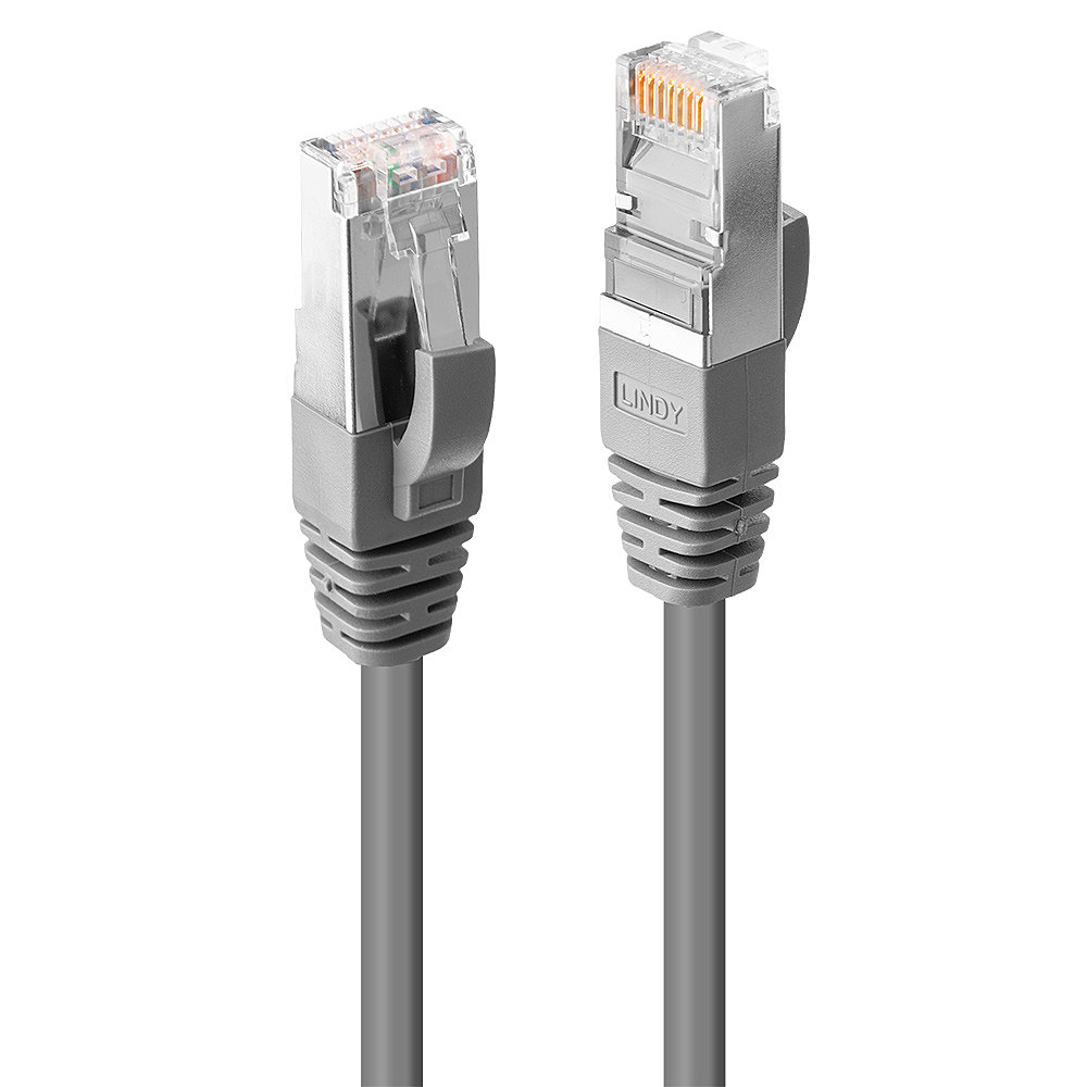Câble réseau Gris Cat.6 S/FTP LSZH, 0.5m RJ45, M/M, 250MHz, 100% cuivre, 26AWG