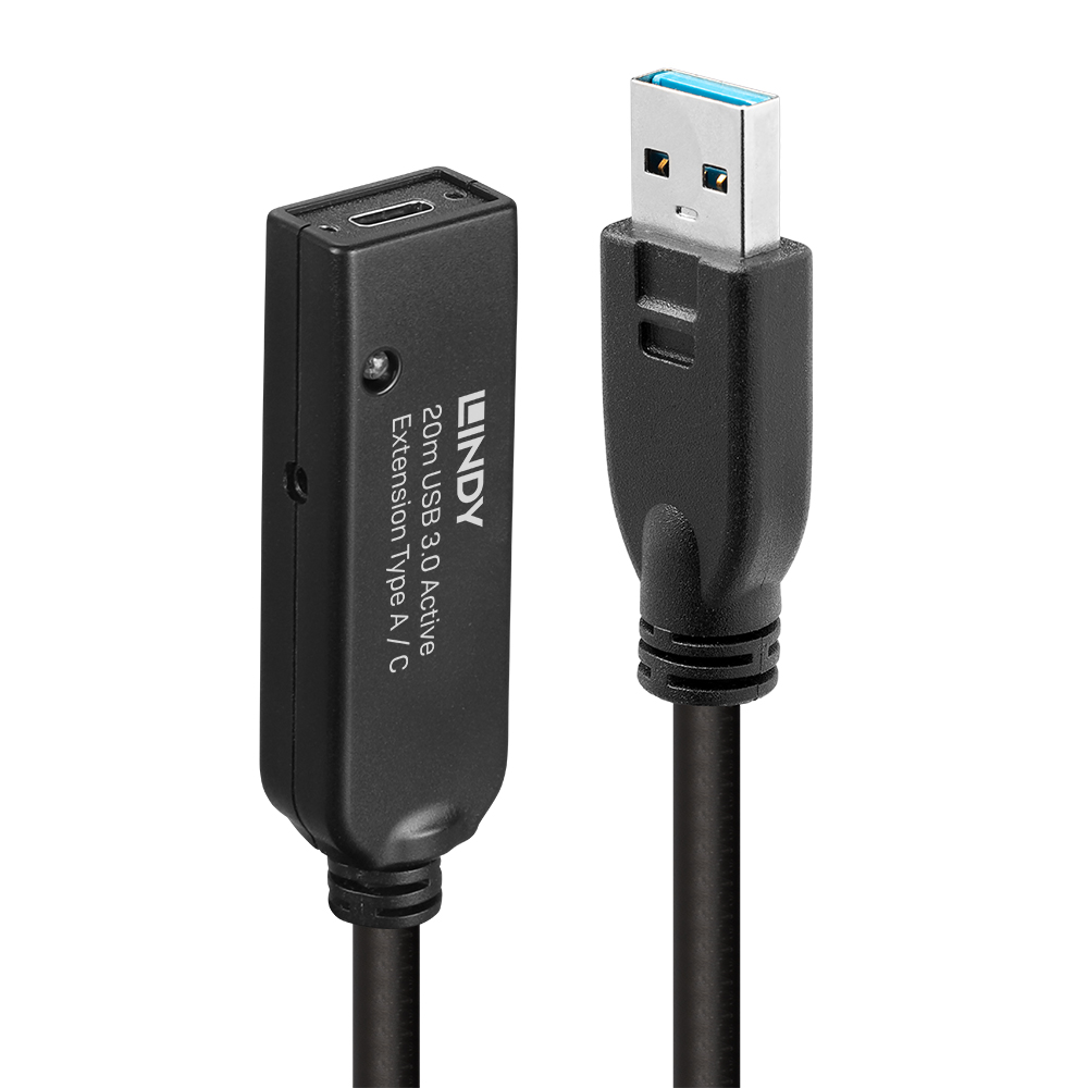 Rallonge active USB 3.0 Type A vers C, 20m Rallonge active USB 3.0 Type A vers C, 20m