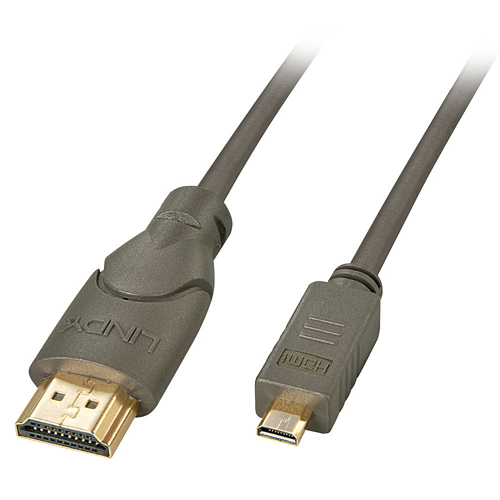 High-Speed-HDMI®-Kabel, Typ A/D (Micro), 0,5m