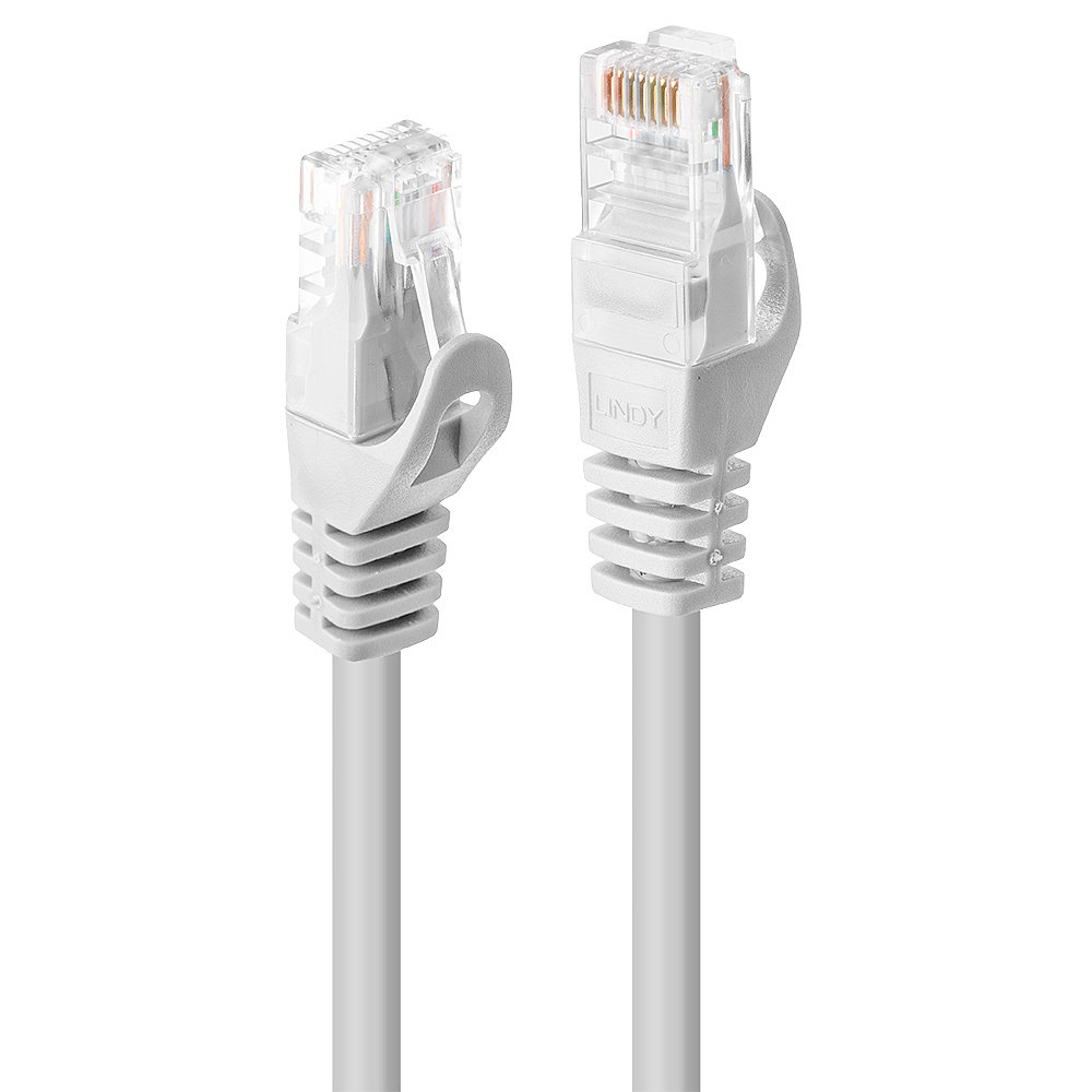 Câble réseau Blanc Cat.6 U/UTP, 0.3m RJ45, M/M, 250MHz, CCA