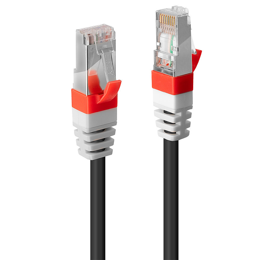 Câble réseau Noir Cat.6A S/FTP LSZH, 40m RJ45, M/M, 500MHz, 100% cuivre, 26AWG