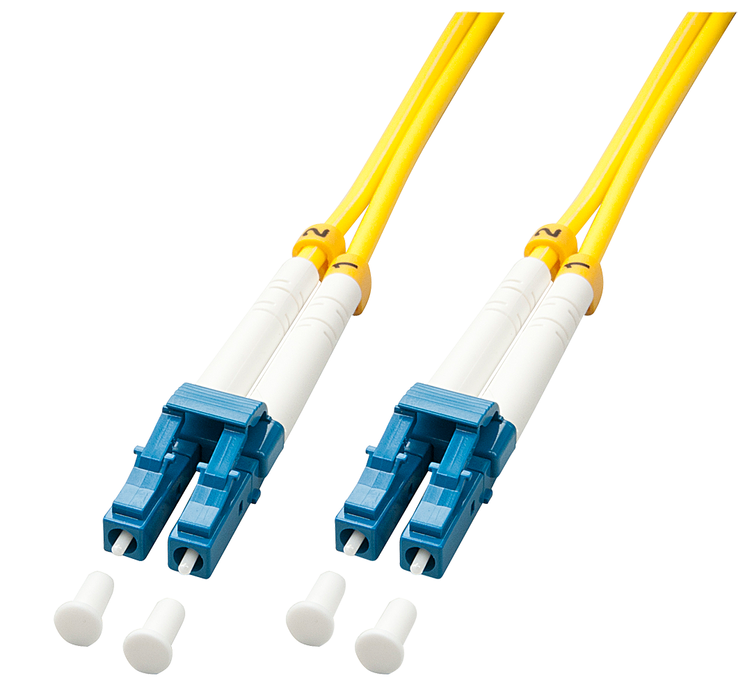 Fibre optique Duplex LC/LC OS2, 1m 9/125µm, Monomode