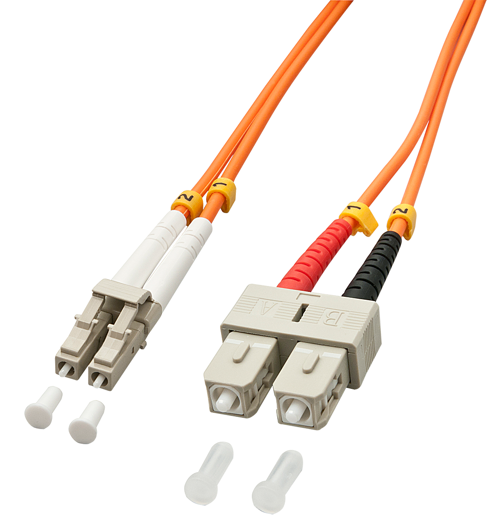 Fibre optique Duplex LC / SC 1m 50/125µm, Multimode