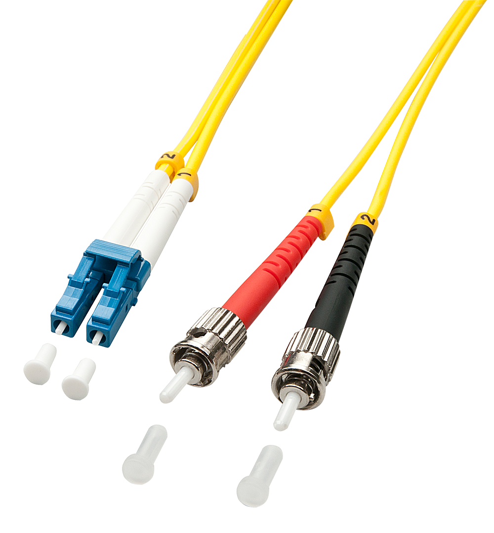 Fibre optique Duplex LC/ST OS2, 1m 9/125µm, Monomode