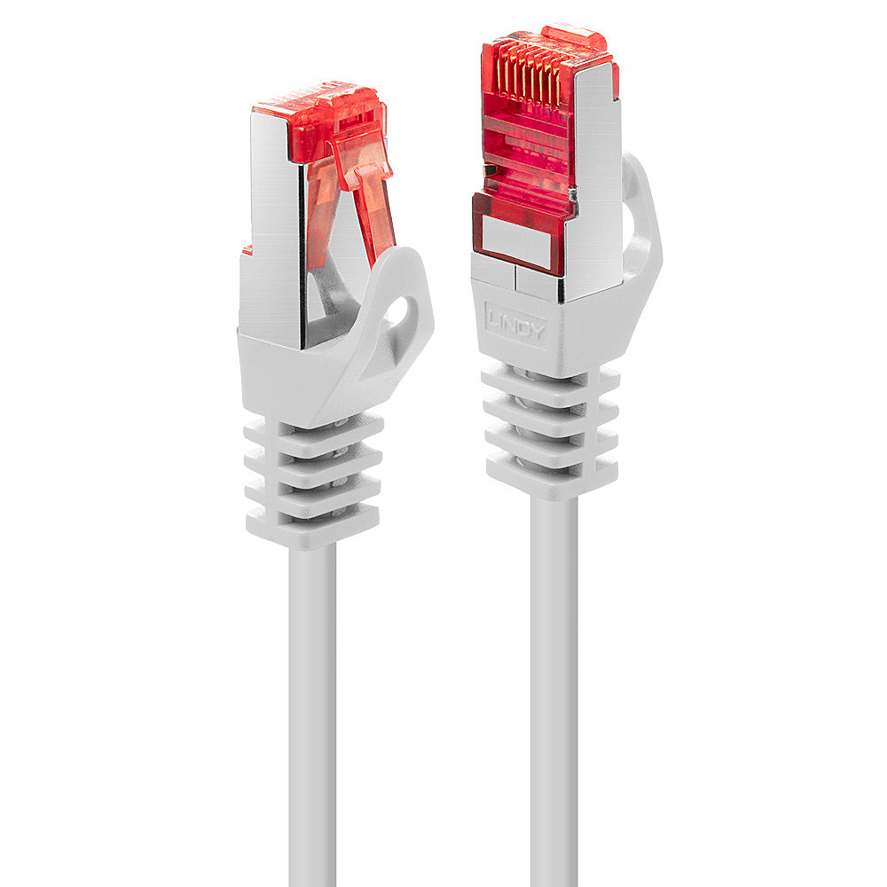 Câble réseau Blanc Cat.6 S/FTP, 0.3m RJ45, M/M, 250MHz, 100% cuivre, 28AWG